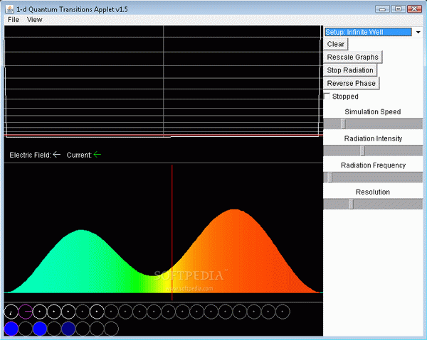 1-D Quantum Transitions Applet