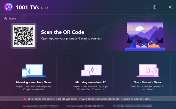 1001TVs: Screen Mirror & File Transfer