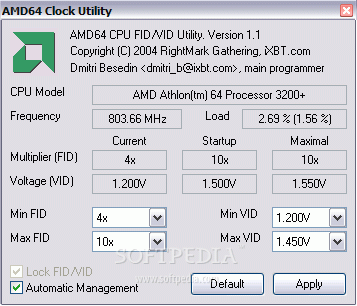 AMD64 Clock Utility 1.1