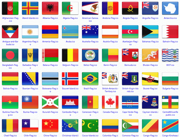172 final country flag icons