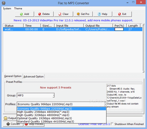 Flac to MP3 Converter