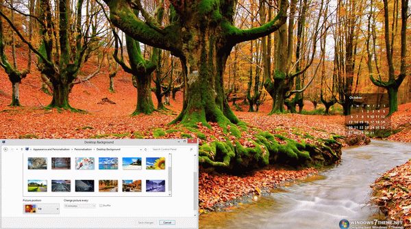 2013 Calendar Windows 7 Theme