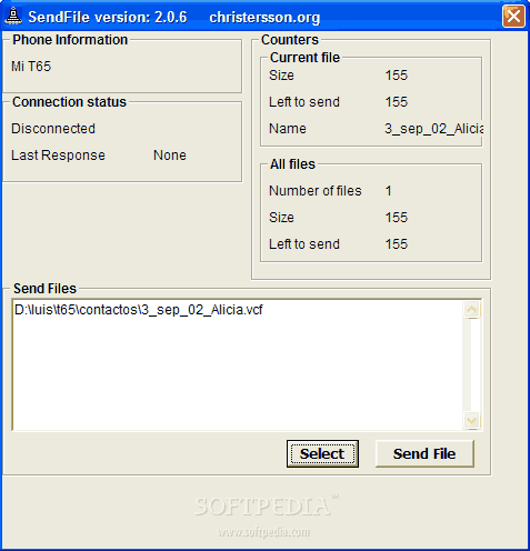 Christersson SendFile for Sony Ericsson