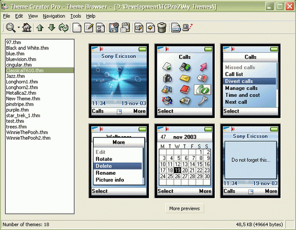 Theme Creator Pro for Sony Ericsson