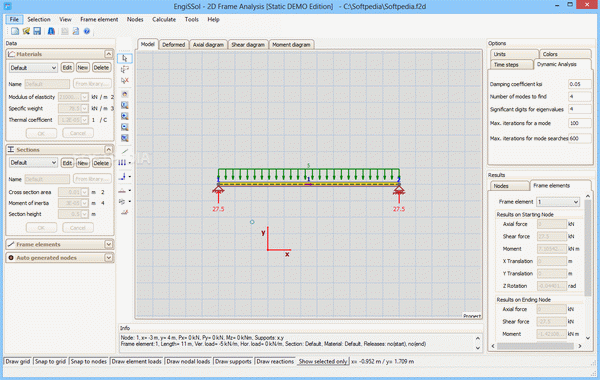 2D Frame Analysis Static Edition