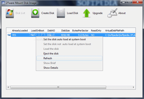 2Tware Mount Disk Image 2012