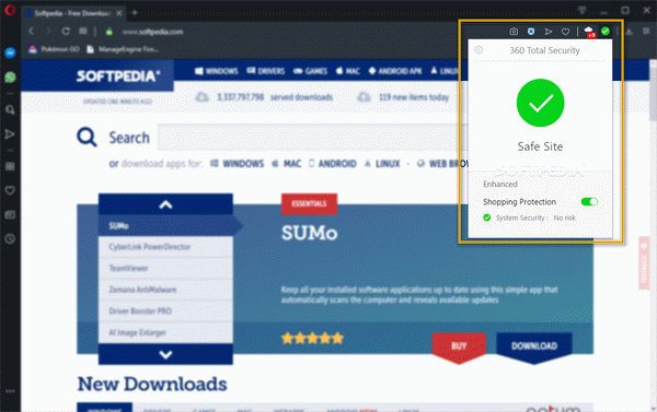 360 Internet Protection for Opera
