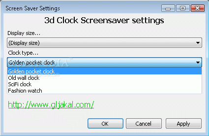 3D Clock Screensaver