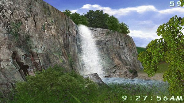 3D Living Waterfall Screensaver