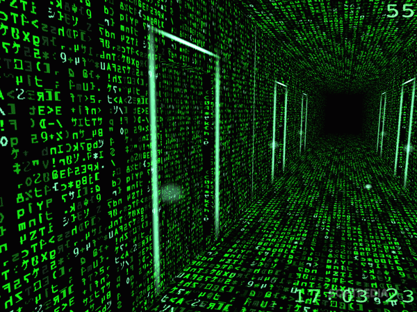 3D Matrix Corridors Screensaver