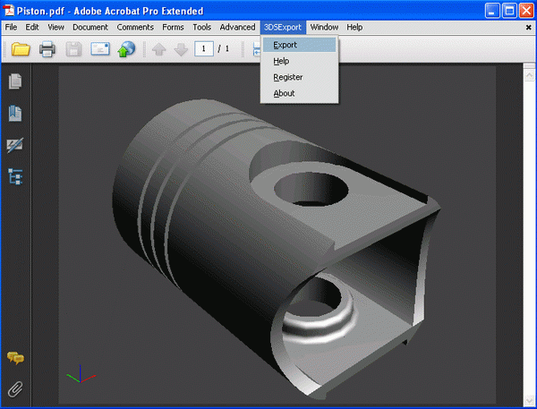 3DS Export for Acrobat