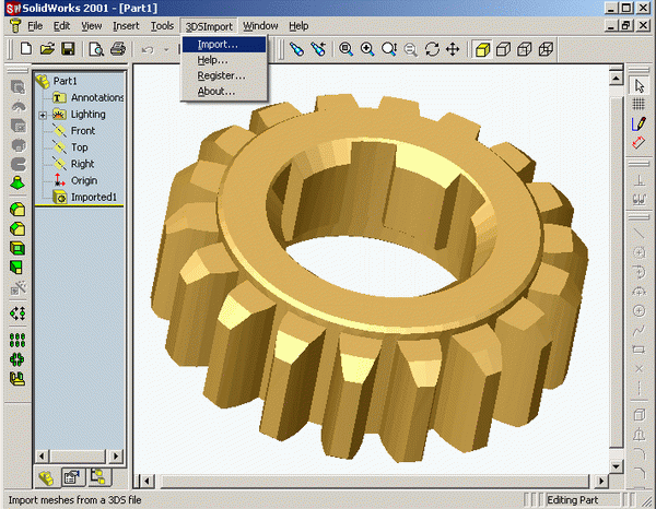 3DS Import for SolidWorks