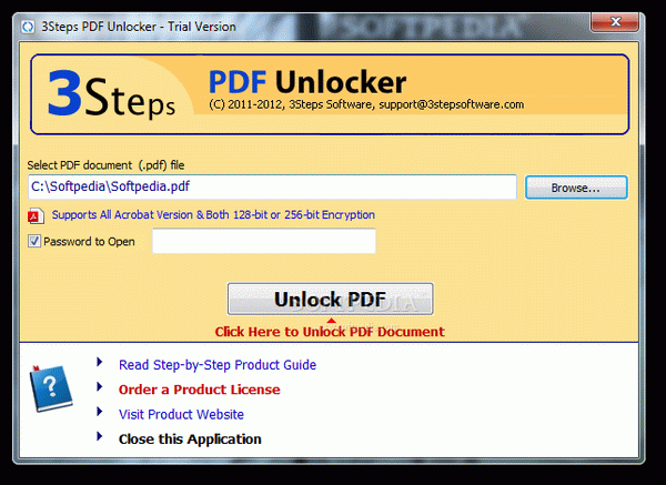 3Steps PDF Unlocker