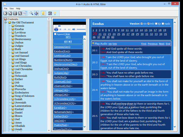 4-in-1 Audio & HTML Bible