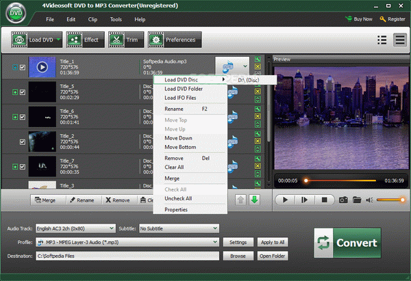 4Videosoft DVD to MP3 Converter