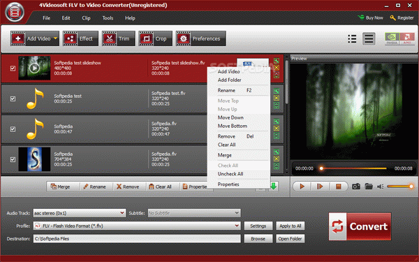 4Videosoft FLV to Video Converter
