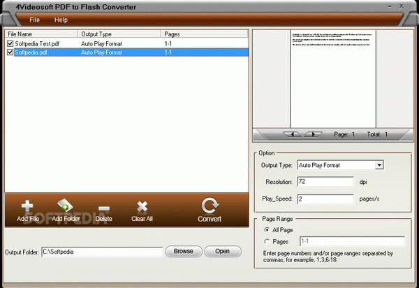 4Videosoft PDF to Flash Converter