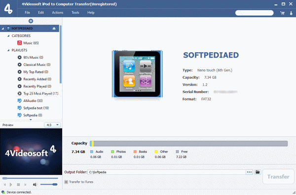 4Videosoft iPod to Computer Transfer