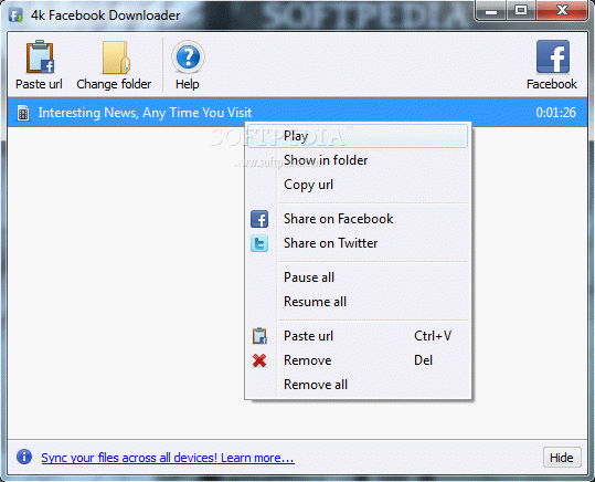 4k Facebook Downloader Portable