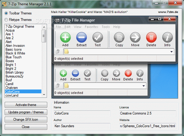 7-Zip Theme Manager