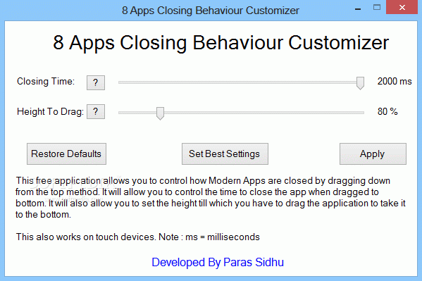 8 Apps Closing Behaviour Customizer