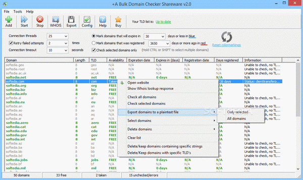 +A Bulk Domain Checker