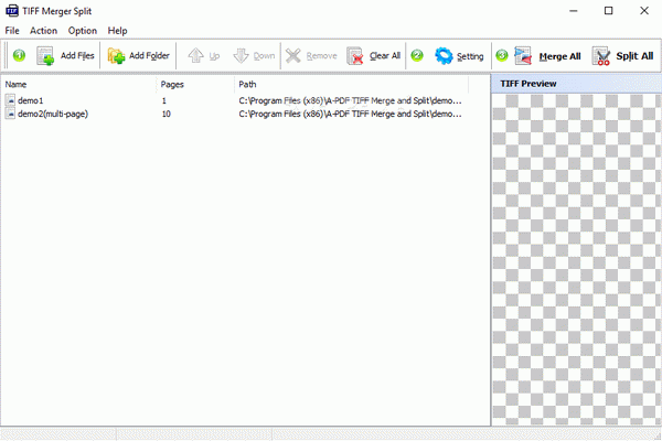 A-PDF TIFF Merge and Split