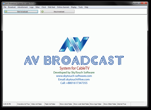 A/V Broadcast System for Cable TV