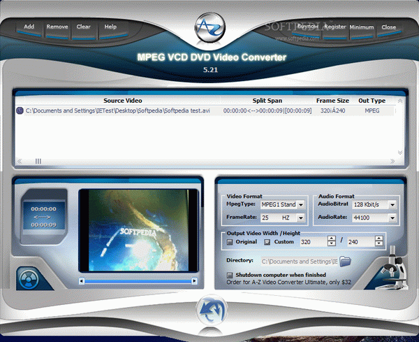 A-Z MPEG VCD DVD Video Converter