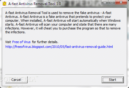 A-fast Antivirus Removal Tool