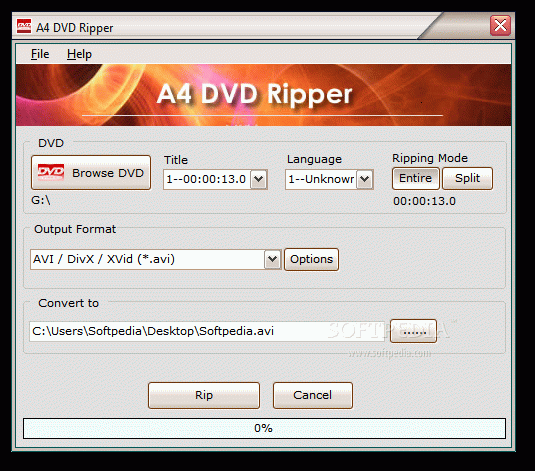 A4 DVD Ripper