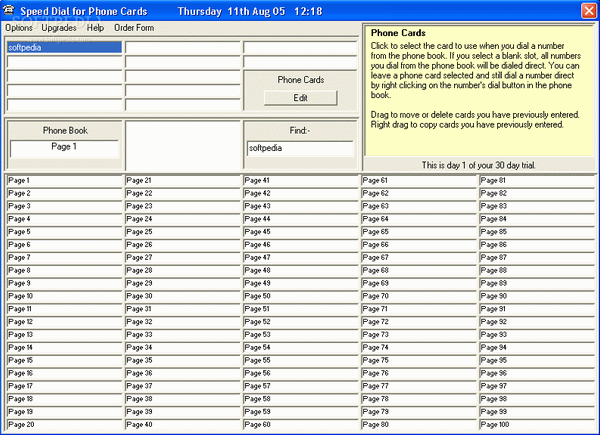 AAM8 Speed Dial for Phone Cards