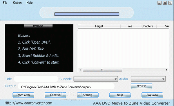 AAA DVD to Zune Converter