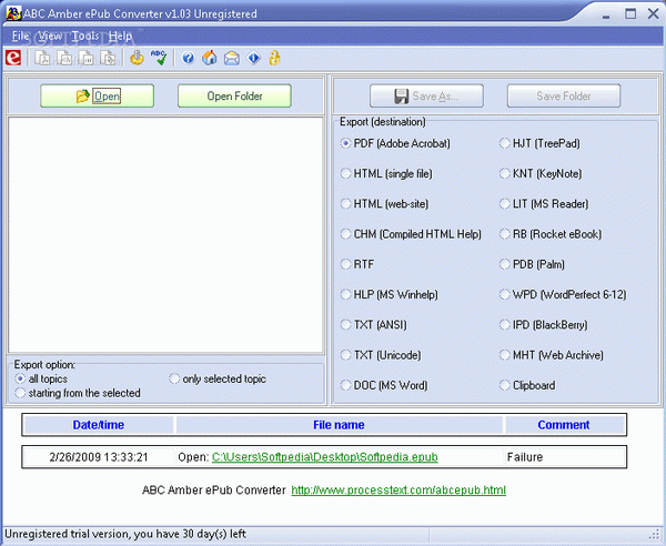 ABC Amber ePub Converter