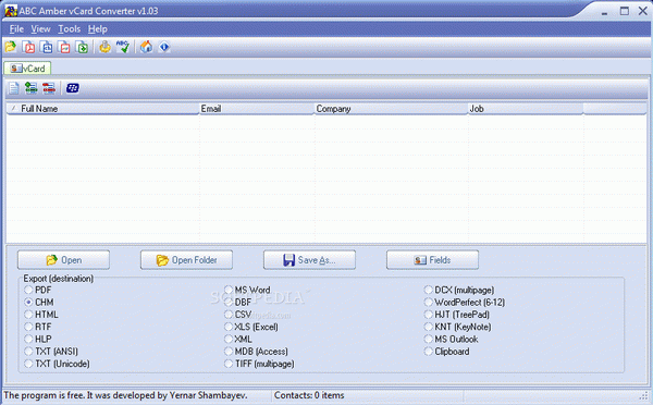 ABC Amber vCard Converter