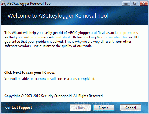 ABCKeylogger Removal Tool