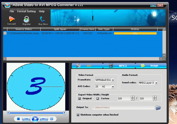 ABest Video to AVI MPEG Converter