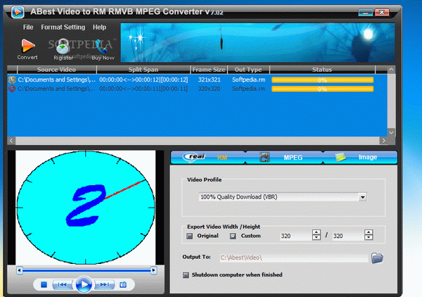 ABest Video to RM RMVB MPEG Converter