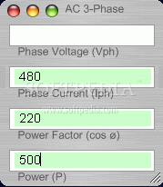 AC 3-Phase Calculator