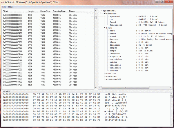 AC3 Audio ES Viewer
