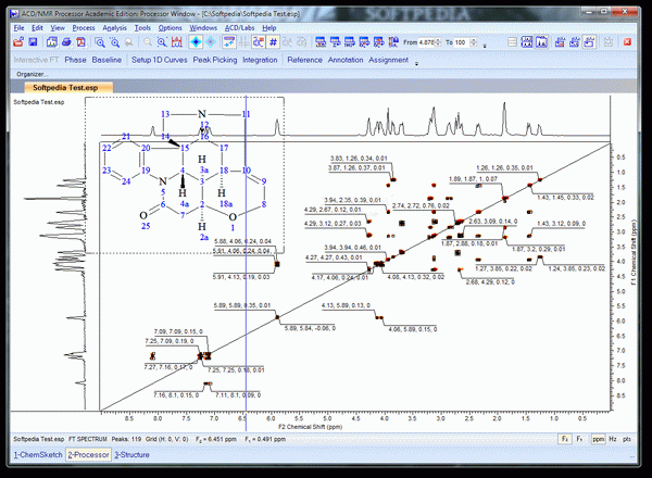 ACD/NMR Processor Academic Edition