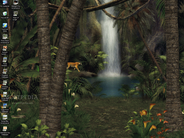 AD Heart of Jungle - Animated Desktop Wallpaper