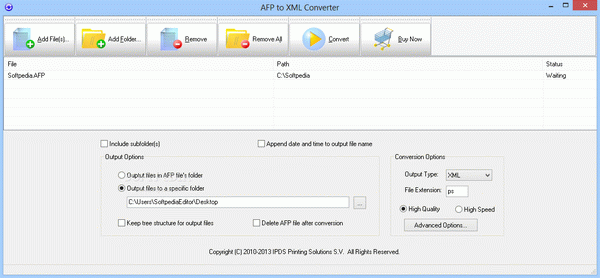 AFP to XML Converter