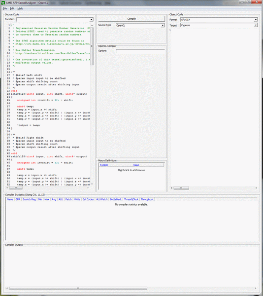 AMD APP KernelAnalyzer