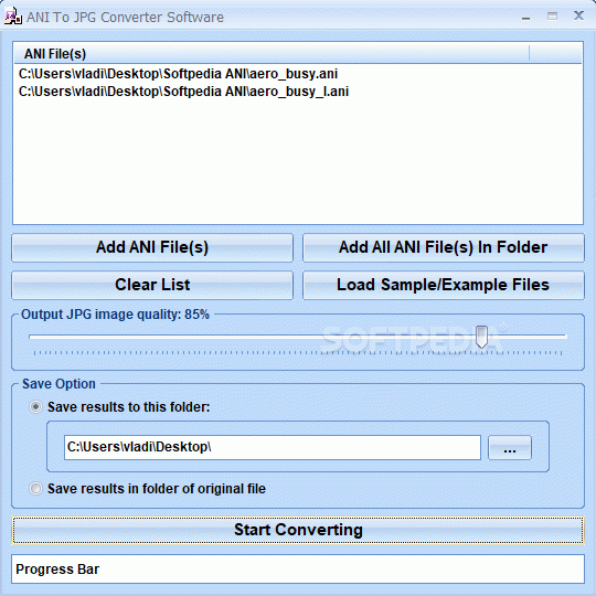 ANI To JPG Converter Software