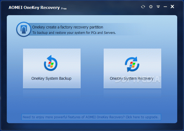 AOMEI OneKey Recovery Free