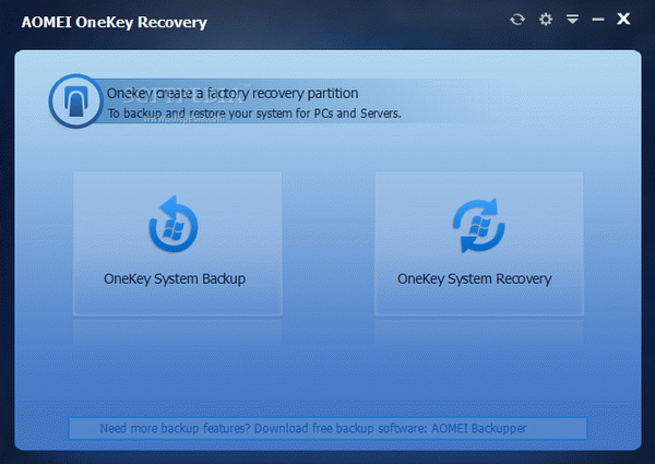 AOMEI OneKey Recovery