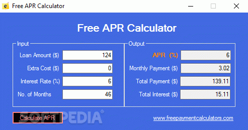 Free APR Calculator