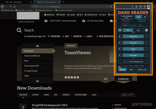 Dark Reader for Firefox