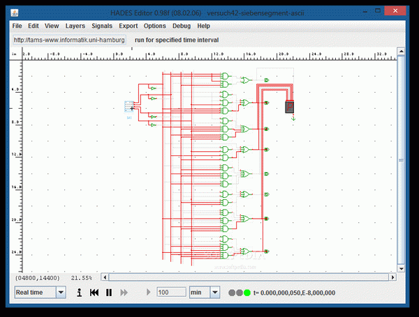 ASCII seven segment decoder